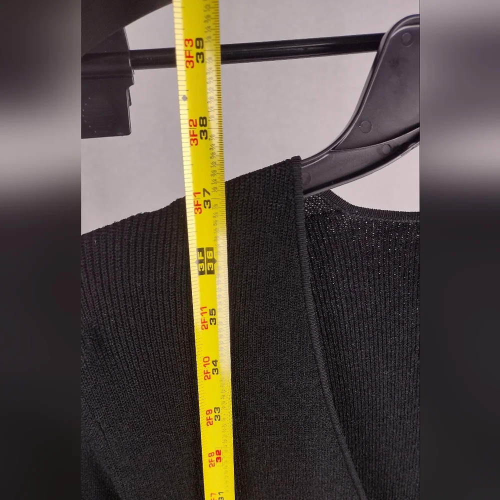 Theory 4 Button Wrap Sweater Knit Midi Dress Size P Black NWT 00 - 0